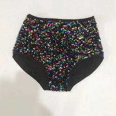 Ultra Sparkle Multicolor High-Waist Bottoms | Rave Set
