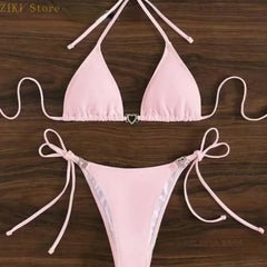 Love Struck Women's Heart Ring Bikini Set | Rave Set
