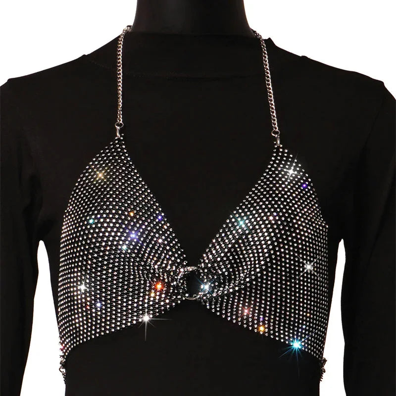 Glam Rock Chain Top | Rave Set