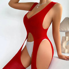 Mesh Grid Two-Piece Women's Outfit | Rave Set