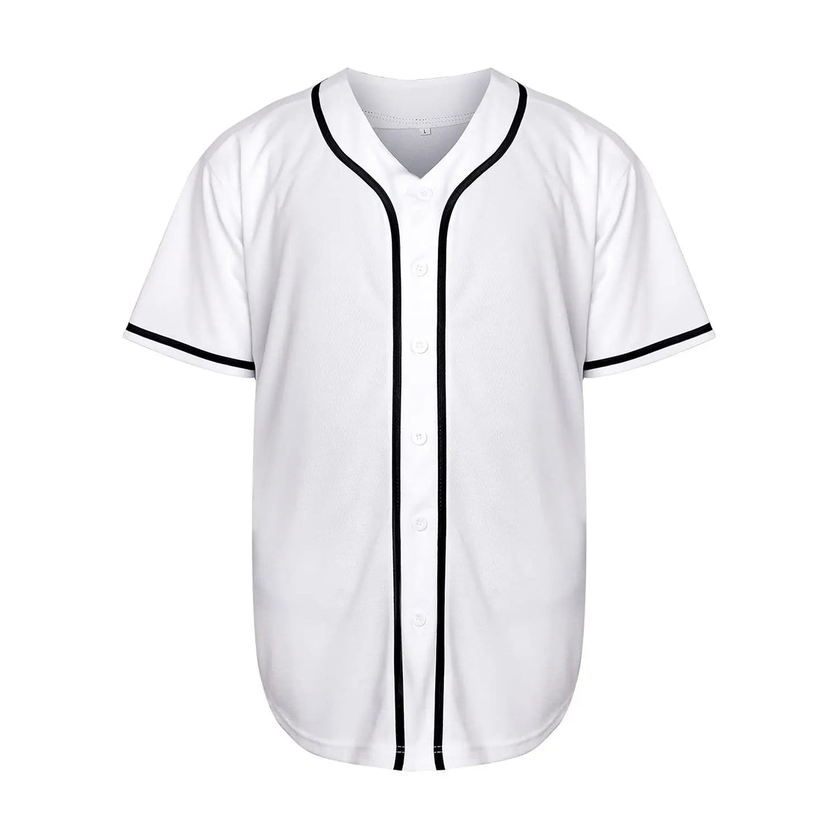 Urbanline White Classic Baseball Shirt | Rave Set