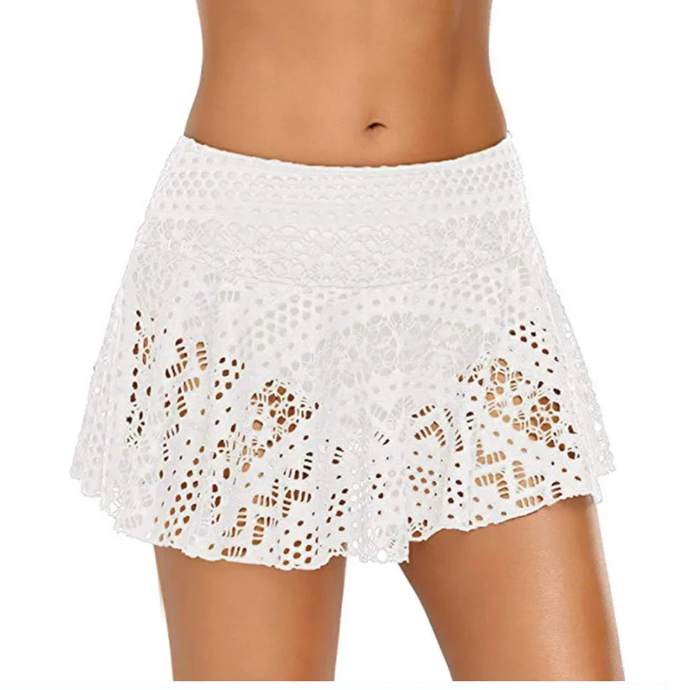 Seafoam Crochet Mesh Skirt | Rave Set