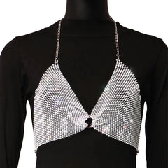 Dazzle Diamond Chain Top | Rave Tops
