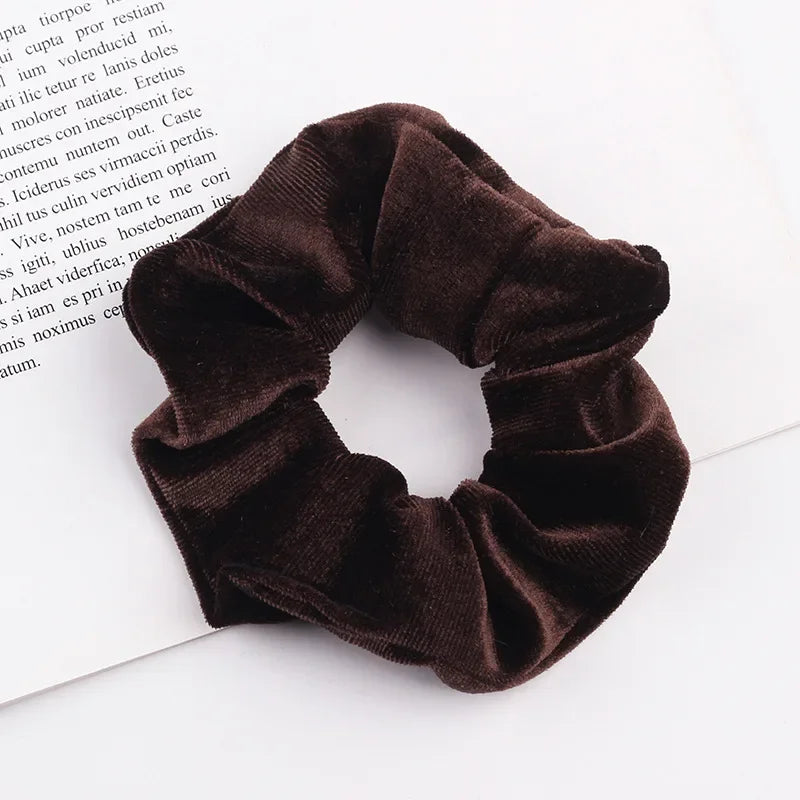 Chestnut Velvet Scrunchie | Rave Set