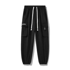Multi Pocket Cargo Pants for Men Black | Rave Set
