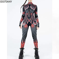 Psylo Pulse Pattern Full-Body Jumpsuit | Rave Set