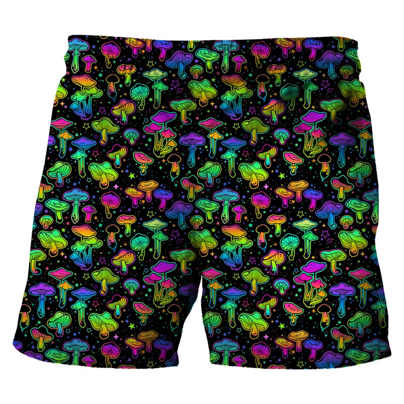 Multicolor Drawstring Board Shorts for Men | Rave Set