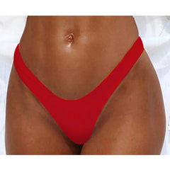 Red Flame Women's High-Leg Bikini Bottom | Rave Set