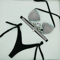 Midnight Dazzling Women's Bikini Set | Rave Set