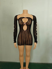 Wild Romantic Women's Net Shrug & Dress Set | Rave Set