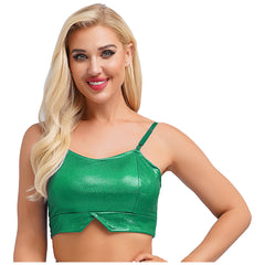 Neon Mirage Metallic Crop Top | Rave Set