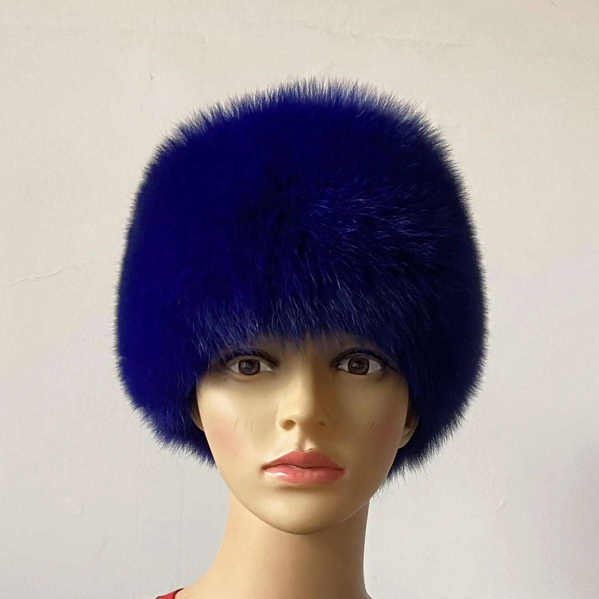 Soft Navy Faux Fur Winter Hat | Rave Set