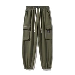 Multi Pocket Cargo Pants for Men Army Green | Rave Set