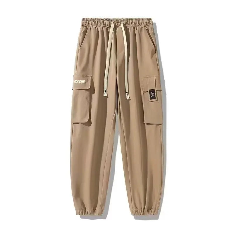 Multi Pocket Cargo Pants for Men Khaki | Rave Set