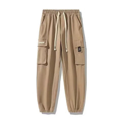 Multi Pocket Cargo Pants for Men Khaki | Rave Set