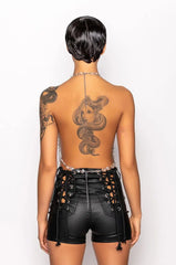 Crystal Cascade Women’s Chain Fringe Top | Rave Set