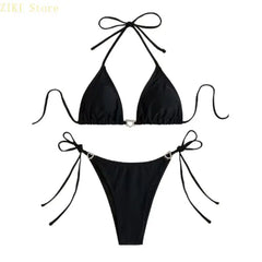 Dark Aura Women's Heart Ring Bikini Set | Rave Set
