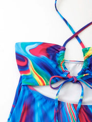 Color Pop Cut-Out Women's Suit | Rave Set