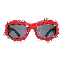 Venom Fire Red Spike Shades | Rave Set