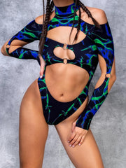 Sleek Cosplay Bodysuit for Women Midnight Blue | Rave Set