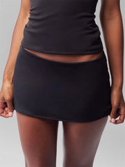 Classic Black Mini Skirt for Women | Rave Set