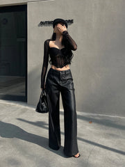 Noir Illusion Mesh Top | Rave Set