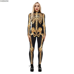 Black Skeleton Cyberpunk Bodysuit | Rave Set