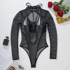 Midnight Edge Women’s Bodysuit | Rave Set