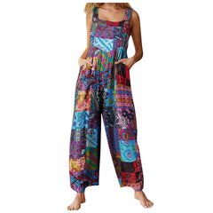 Boho Knit Summer Jumpsuit Blue | Rave Set