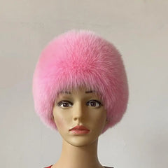 Soft Pink Faux Fur Winter Hat | Rave Set