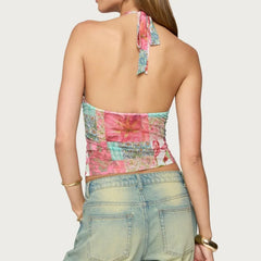 Petal Patch Halter Top | Rave Set