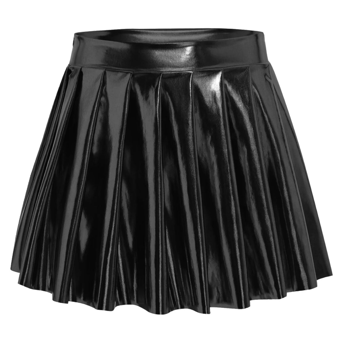Midnight Pulse Metallic Mini Skirt | Rave Set