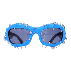 Shock Wave Blue Spike Shades | Rave Set