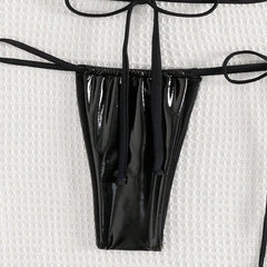 Glossy Two Piece Tie Bikini for Women_Bottom