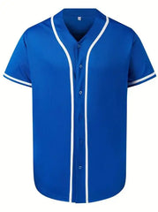 Urbanline Blue Classic Baseball Shirt | Rave Set