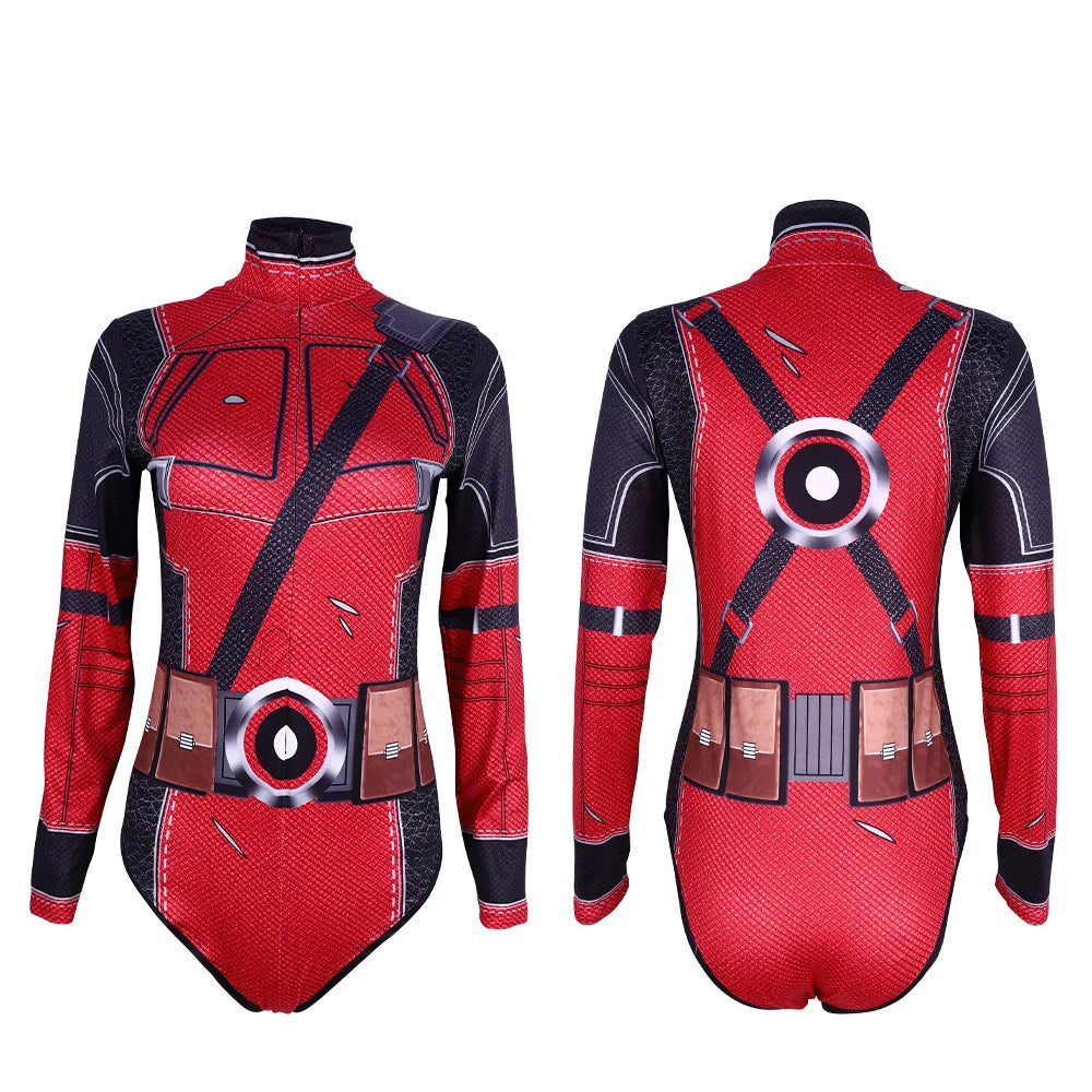 Crimson Strike Women’s 3D Bodysuit | Rave Set