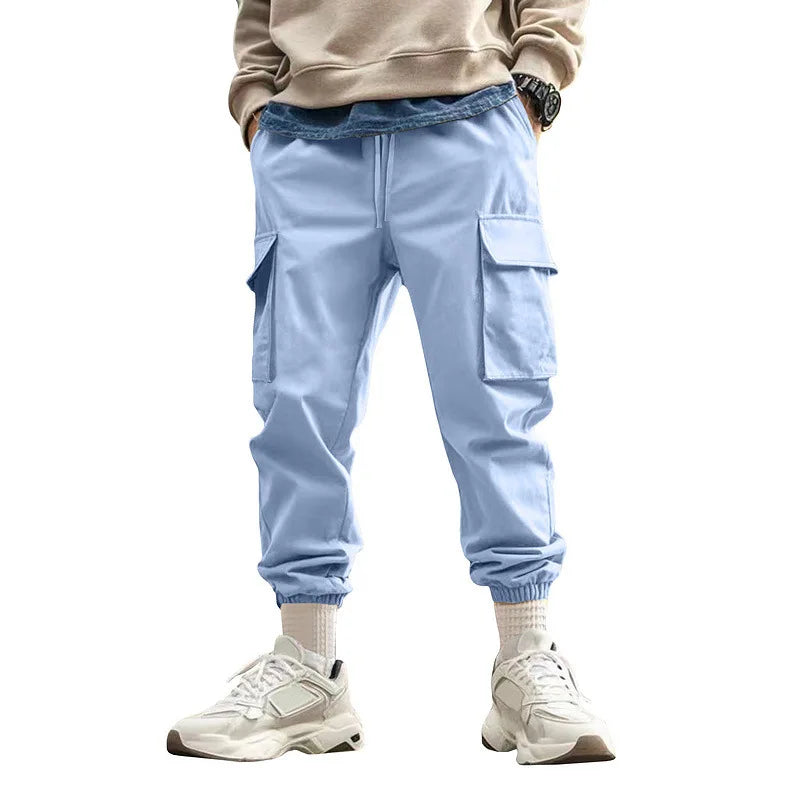 Coreplay Utility Fit Men's Blue Cargo Joggers | Rave Set