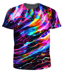 Men’s 3D Print Oversized T-Shirt Multicolor_Front View