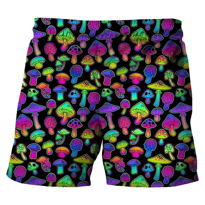Multicolor Drawstring Board Shorts for Men | Rave Set