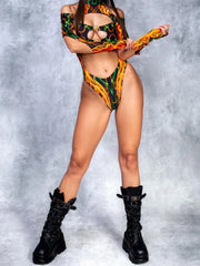 Sleek Cosplay Bodysuit for Women Blaze | Rave Set