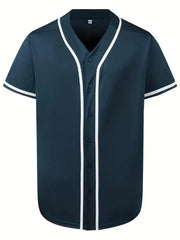 Urbanline Dark Blue Classic Baseball Shirt | Rave Set