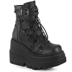 Bold Edge Platform Boots for Women Black | Rave Set