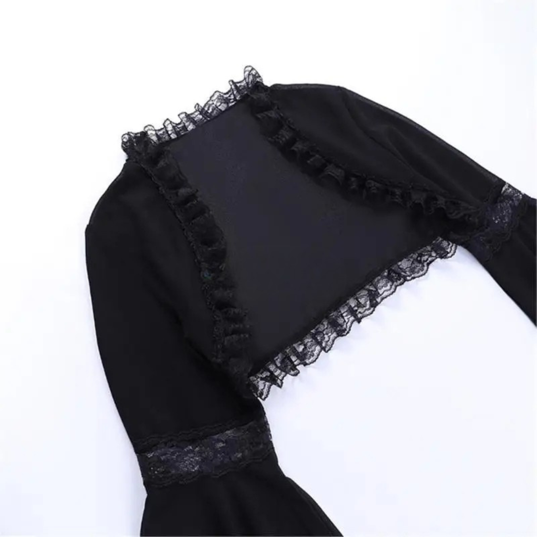 Bell Sleeve Shrug Top for Women_Front View