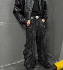 Classic High Waist Baggy Jeans for Men_Front View