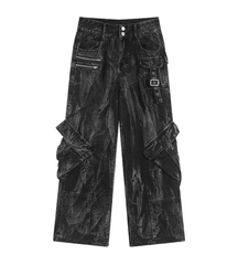 Classic High Waist Baggy Jeans for Men_Front View