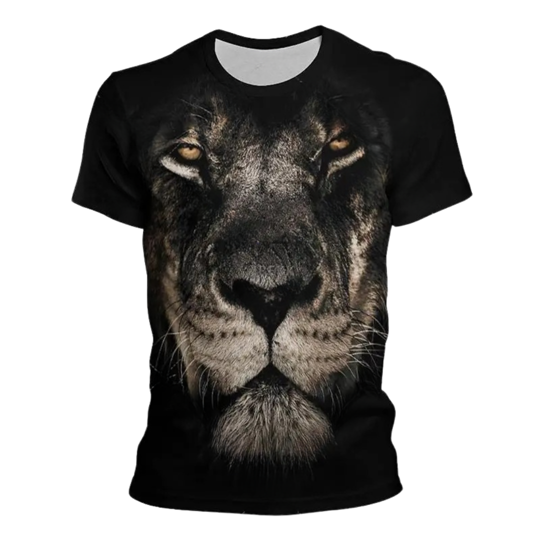 Shadow Majesty Men's 3D Lion Tee | Rave Set