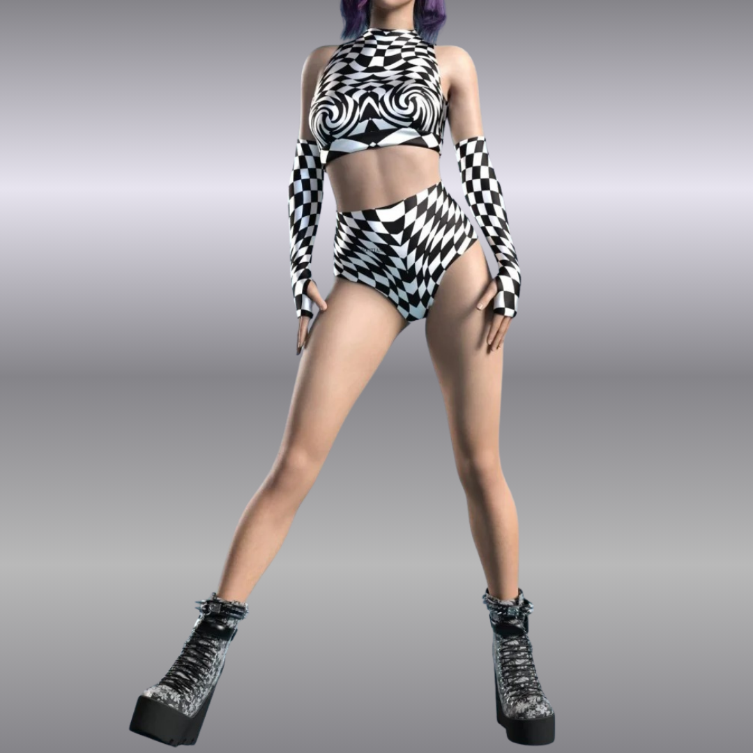 Optic Twist Women's 3pc Set | Rave Set