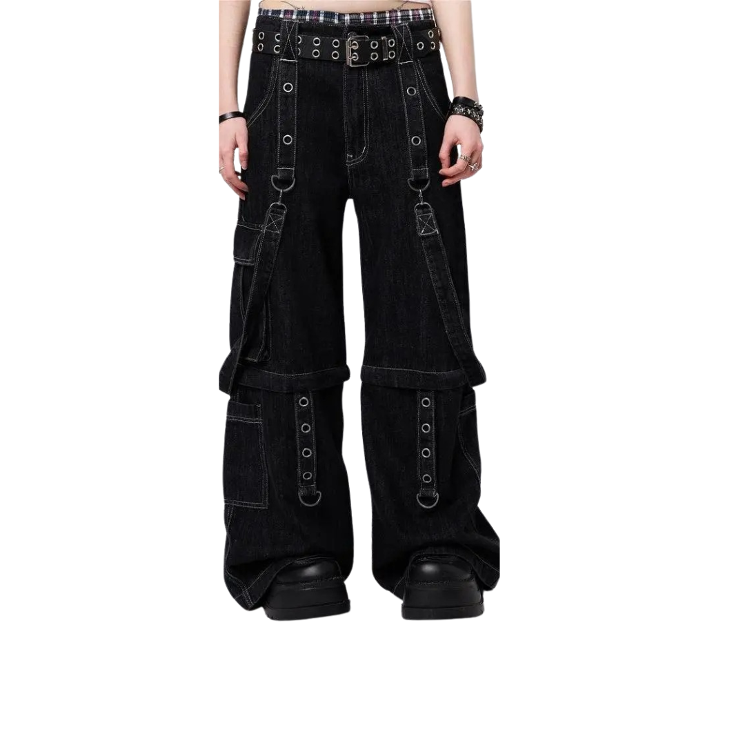 Cyber Strap Women's Cargo Pants | Rave Set