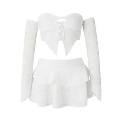 Fairy White 2-Piece Cover-Up Women's Set | Rave Set